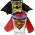 Superhero Pint Glasses with Capes