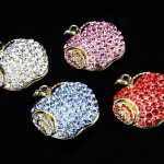 Jewel Apple Necklace USB Flash Drive