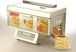 The ChefStack can make hundreds of pancakes automatically.