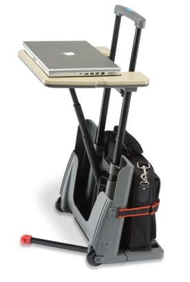 Rolling Luggage Cart and Desk