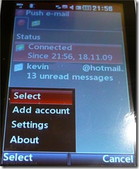 Push Email Setup
