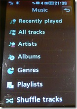 music screen