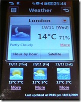 weather widget