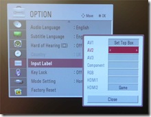 LU7000 Inputs Labels
