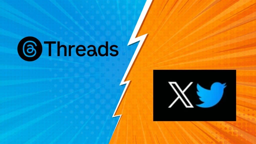 Threads vs. X (Twitter) statistics