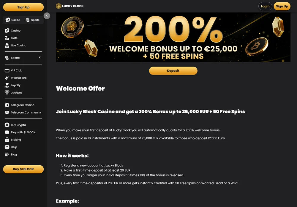 Welcome Offer